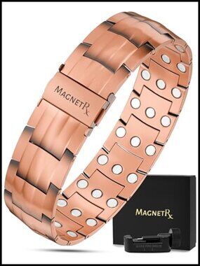 Triple Strength Magnetic Copper Bracelet with Neodymium Magnets